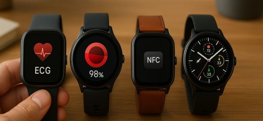 Умные часы из Поднебесной: ориентируемся в функциях и размере — ЭКГ, SpO₂, NFC и что реально пригодится ⌚️