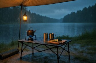 Портативный складной стол для кемпинга 🏕️: правдивая история одной покупки, которая спасла выезд на природу