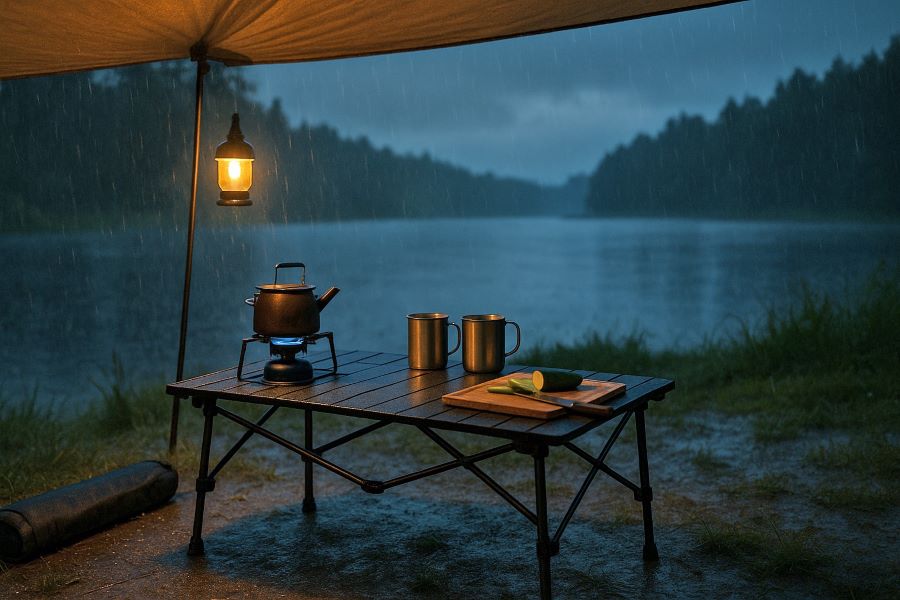 Портативный складной стол для кемпинга 🏕️: правдивая история одной покупки, которая спасла выезд на природу